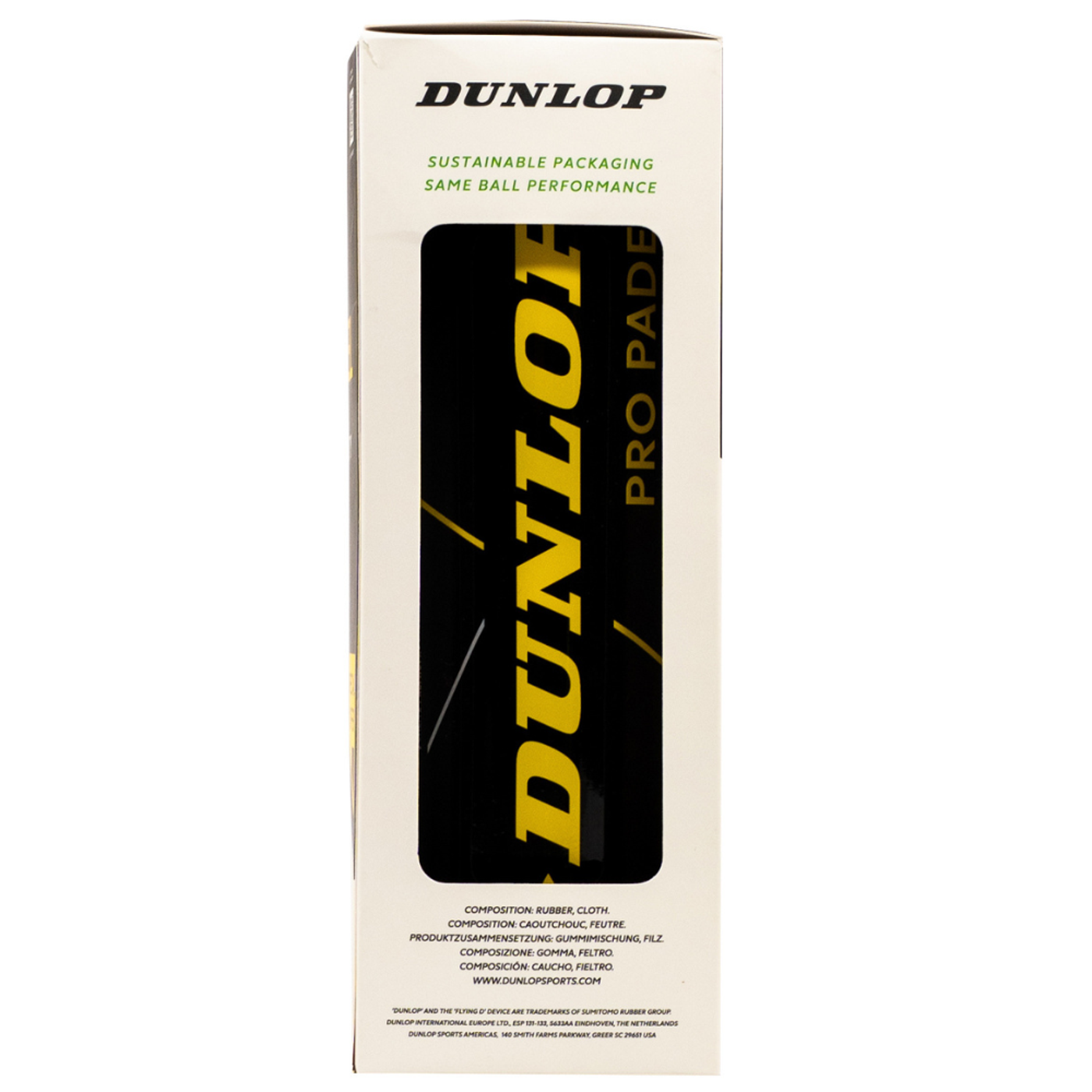 Bipack de 3 balles Dunlop Pro Padel