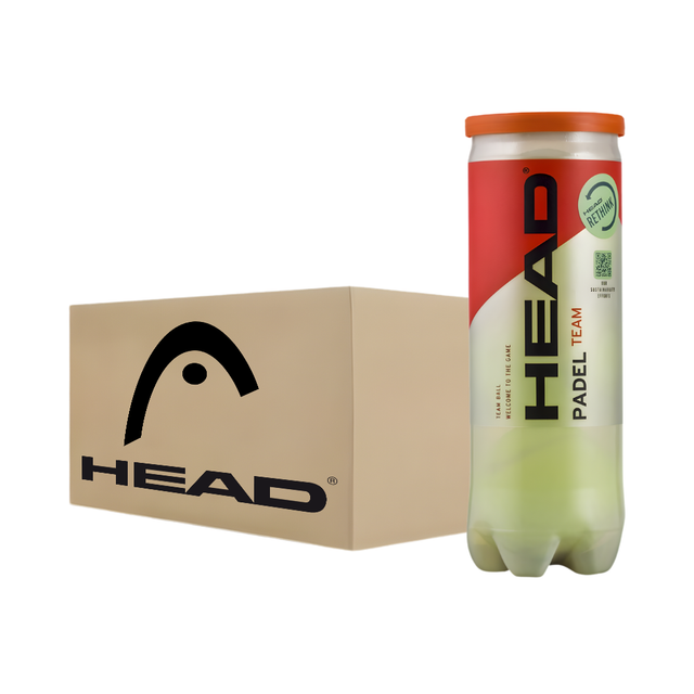 Carton de 24 tubes de balles Head Padel Team