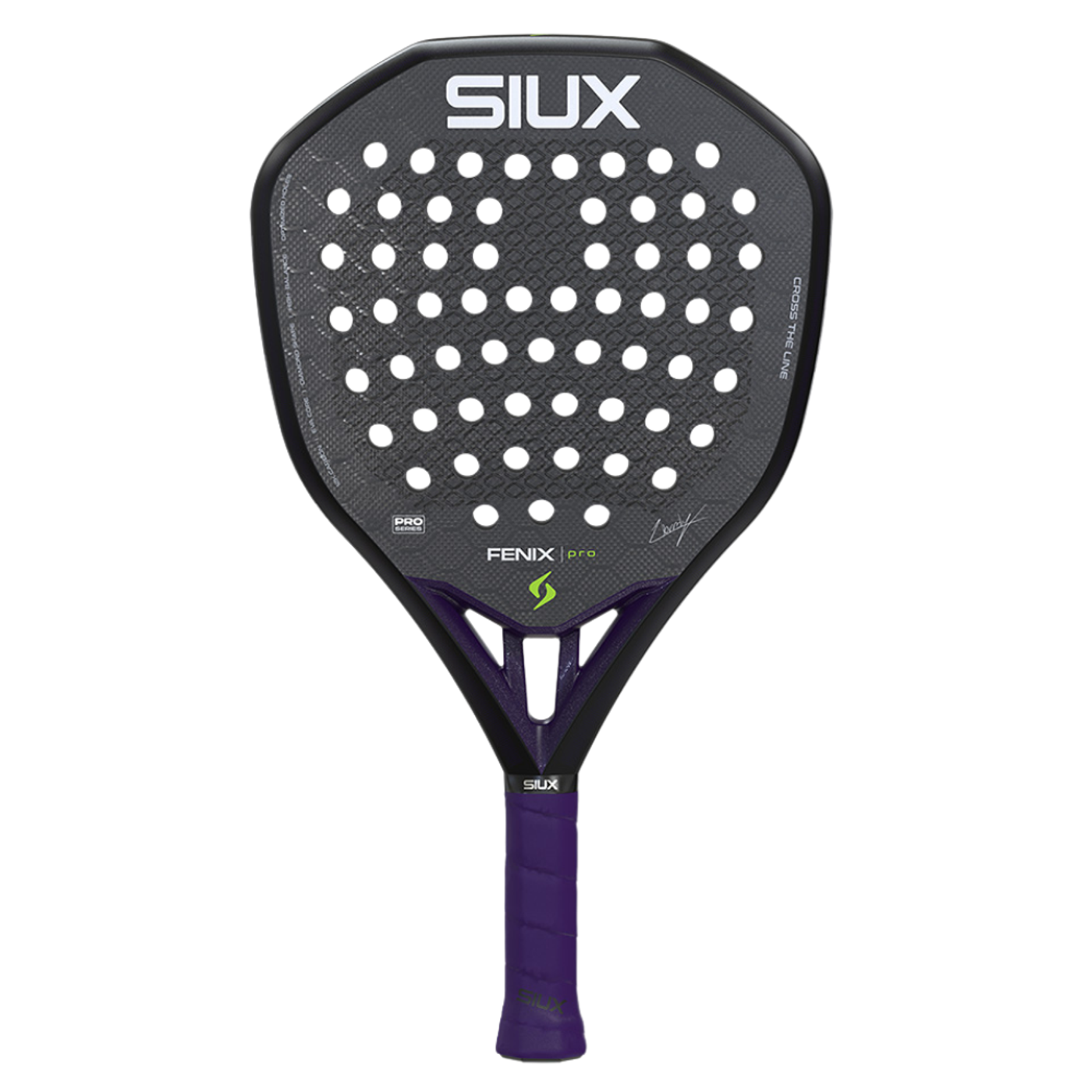 Raquette de padel Siux Fenix Pro VI Black Edition by Leo Augsburger 2026