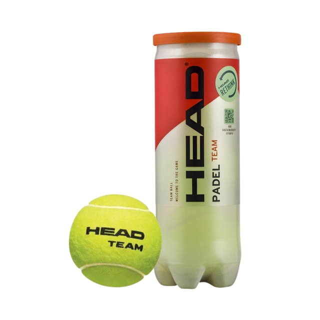 Tube de 3 balles Head Padel Team