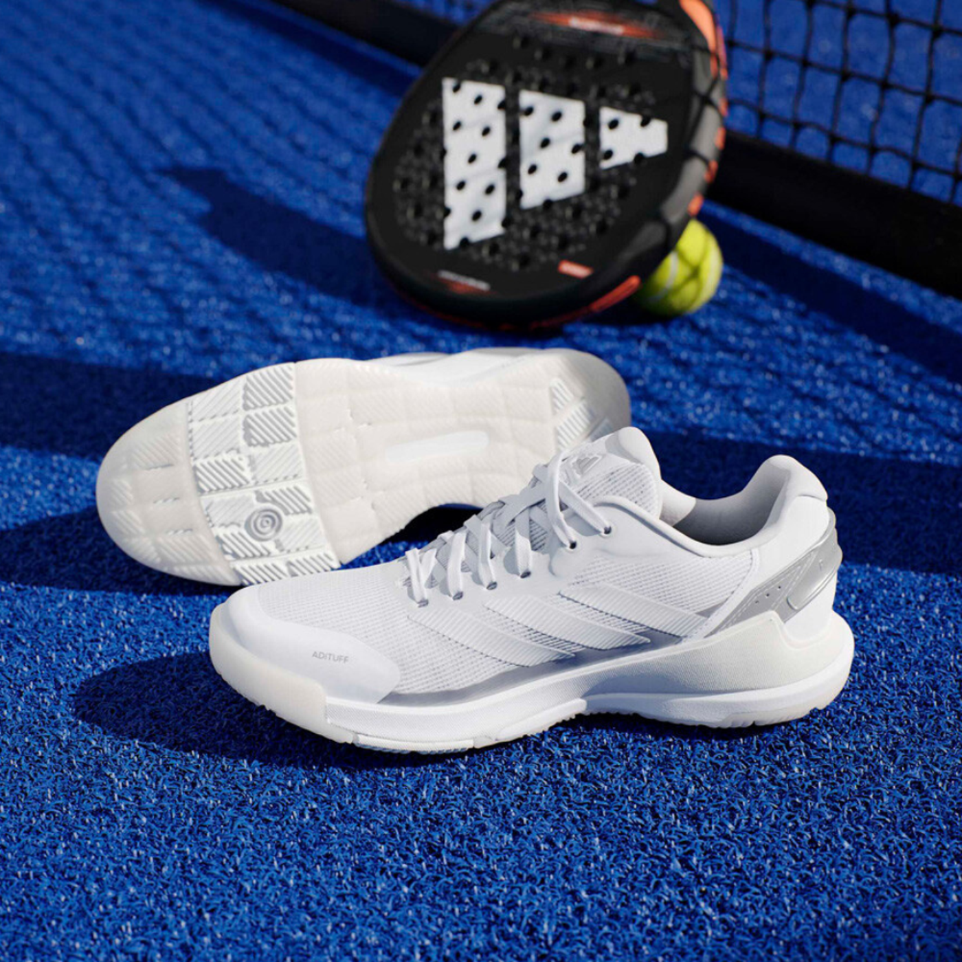 Chaussures de padel Femme Adidas Crazyquick LS Blanc